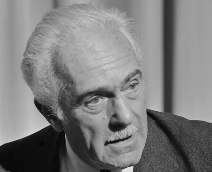 Aurelio Peccei en la cumbre RIO del Club de Roma en Róterdam 1976